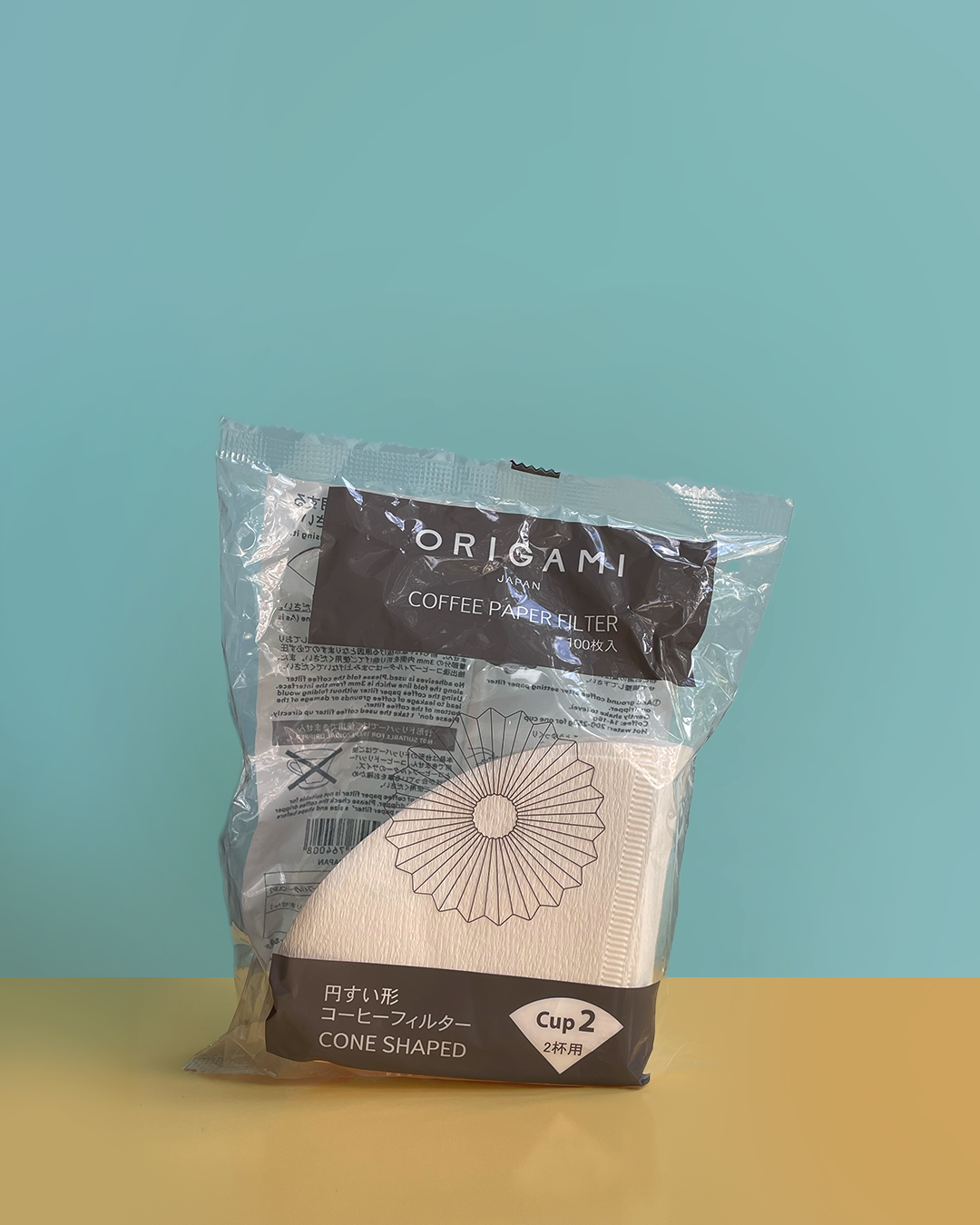 Origami Cone Paper Filters Cup 2/4